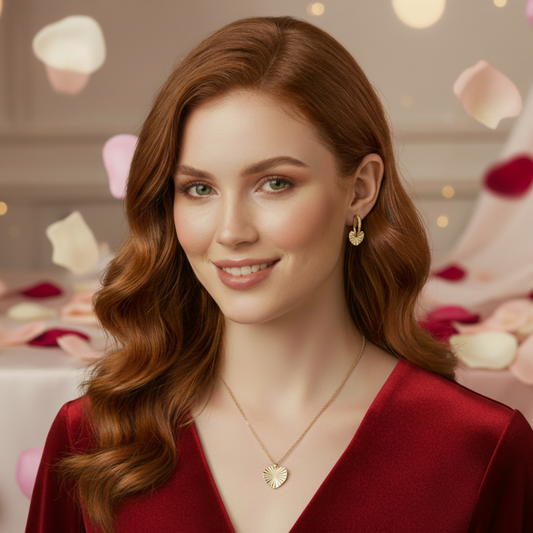 Sacred Heart Set Gold