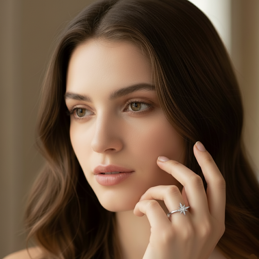 Shining Star Ring Silver