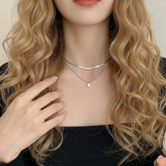 Collier Simplement Moi Argent