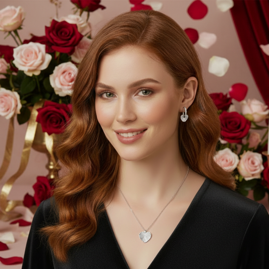 Sacred Heart Set Silver