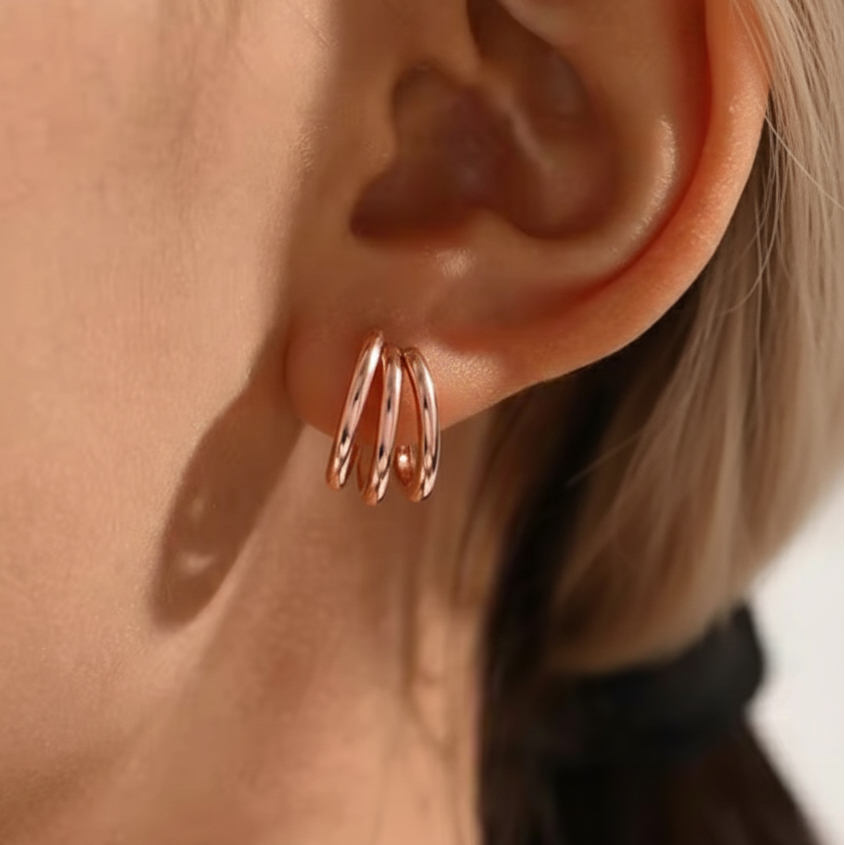 Pure Harmony Earrings Rose Gold
