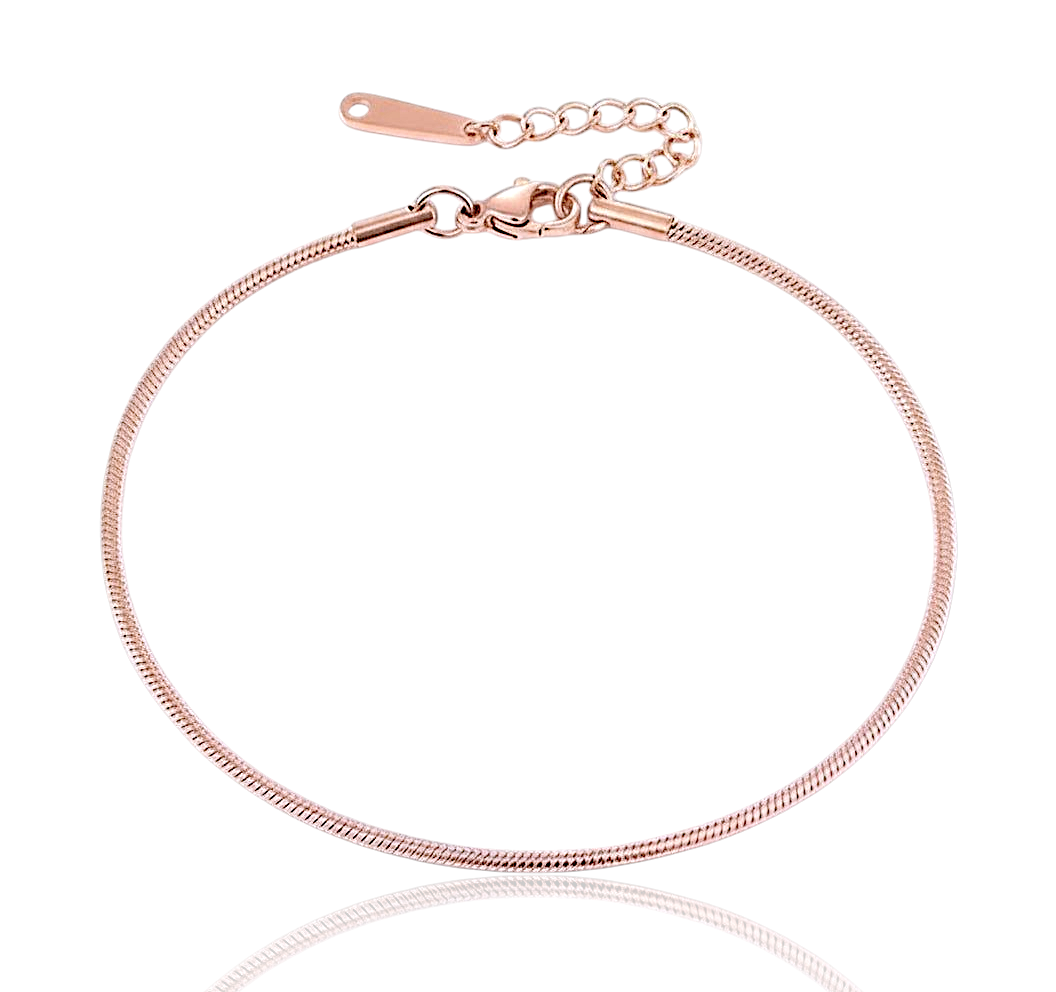 Sun-kissed Glow Anklet Rose Gold