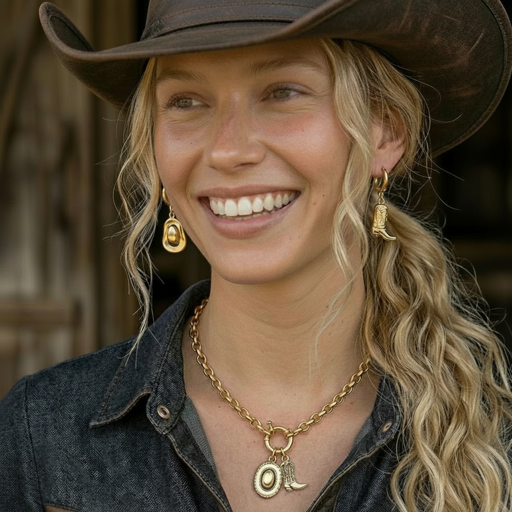 Rooted & Free Earrings Gold