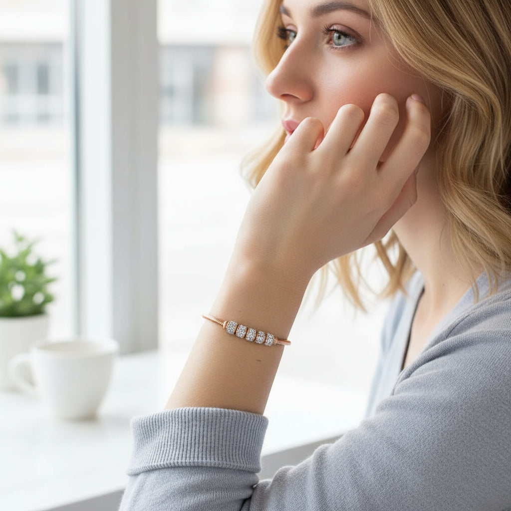 Magnetic Luck Bracelet Rose Gold