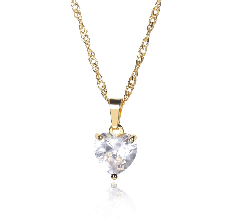 Gracious Heart Necklace Gold