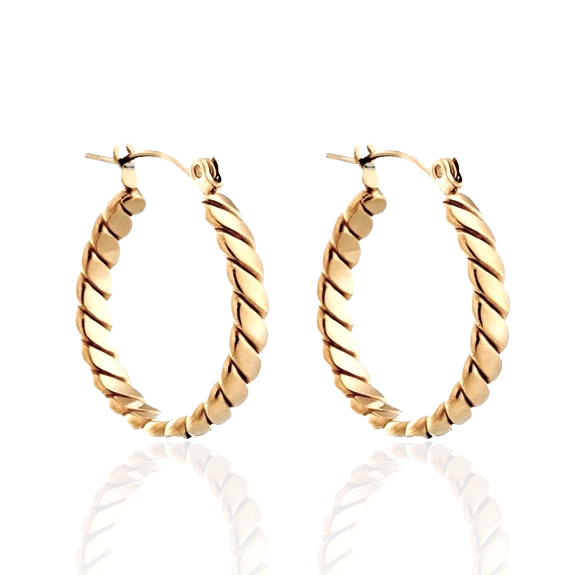 Luscious Waves Earrings Gold