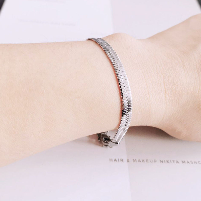 Viperella Snake Bracelet Silver