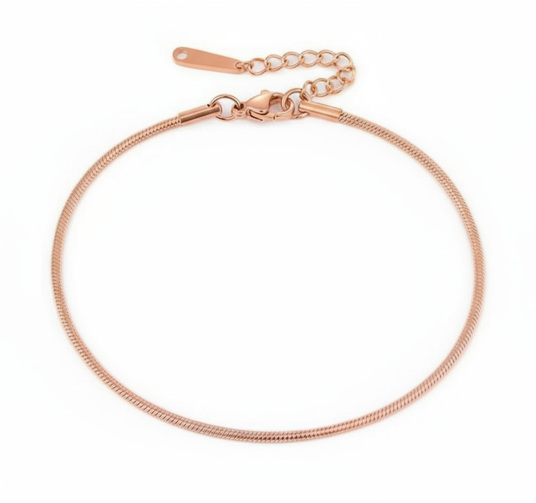 Sun-kissed Glow Anklet Rose Gold