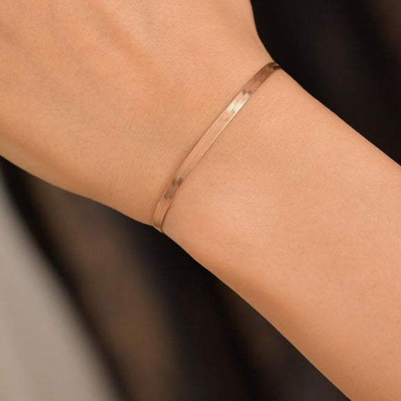 Viperella Snake Bracelet Rose Gold