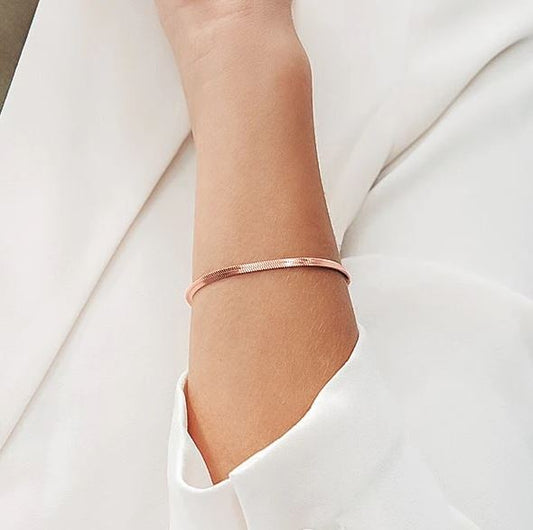 Viperella Snake Bracelet Rose Gold