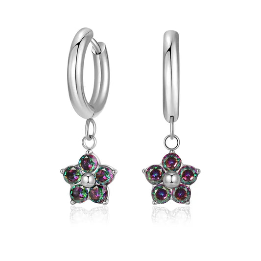 Flower of Light Earrings Silver