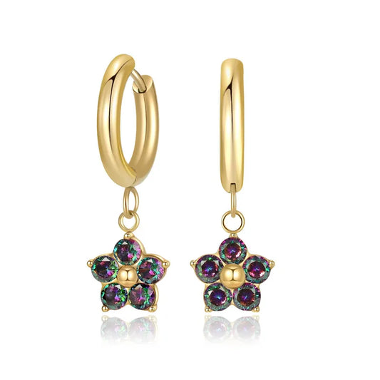 Flower of Light Earrings Gold