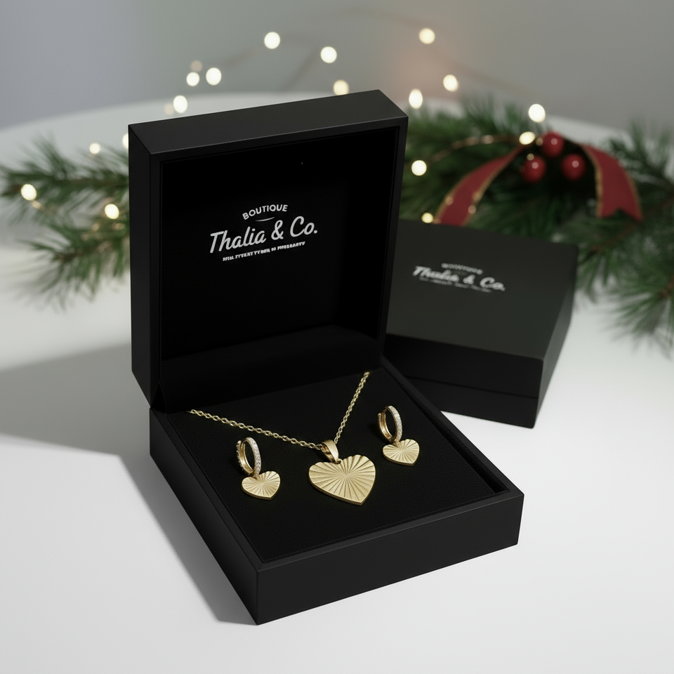 Ensemble des fêtes Coeurs Sacrés Or