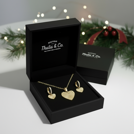 Sacred Heart Holiday Set Gold