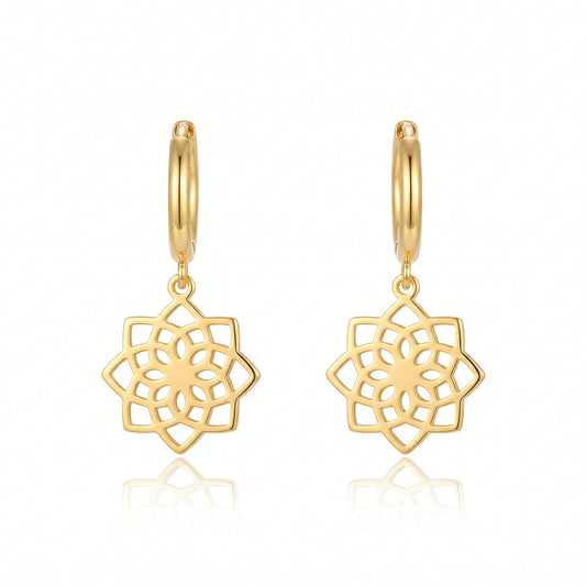 Boucles d'oreilles Harmonie Intérieure Or