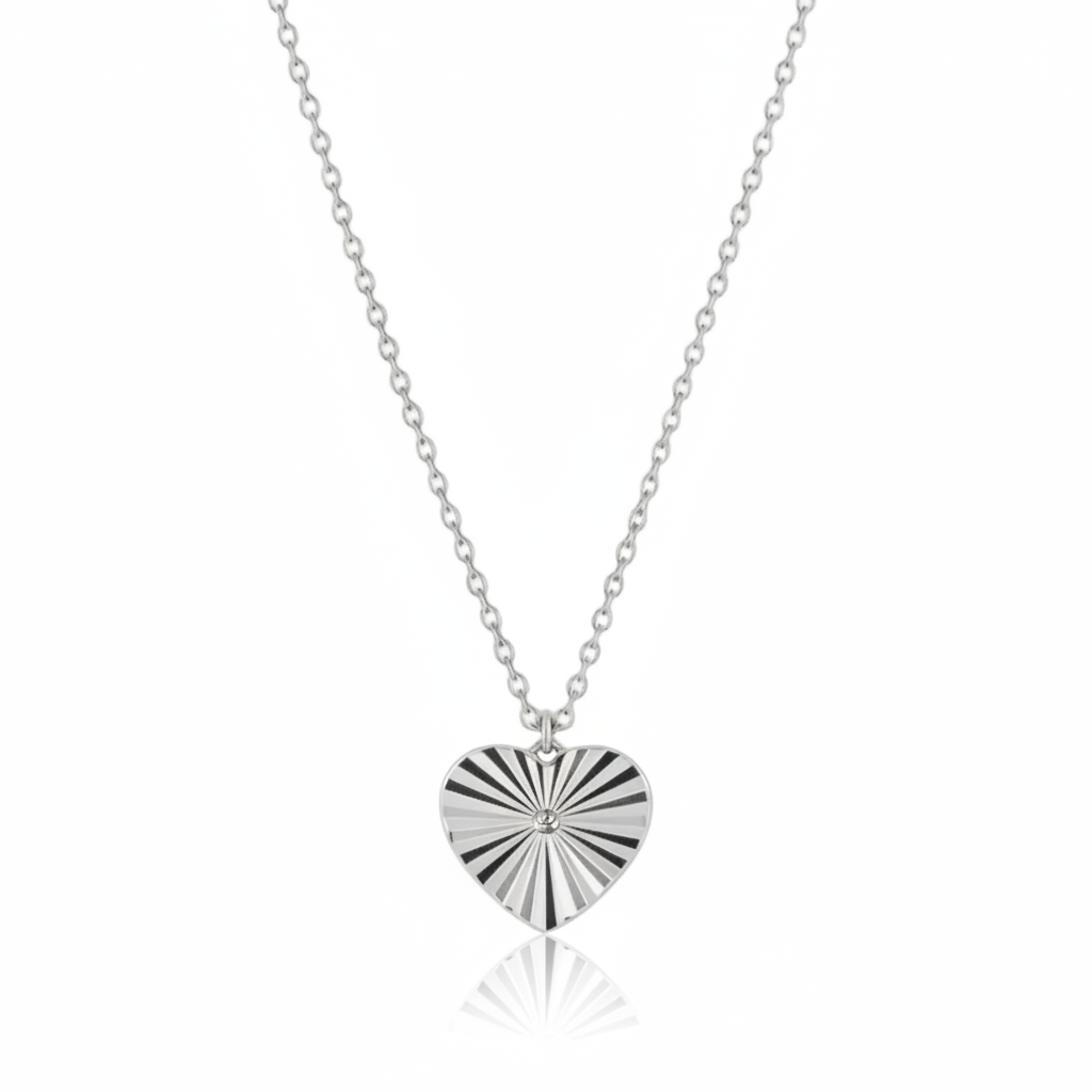 Collier Cœur Invincible Argent