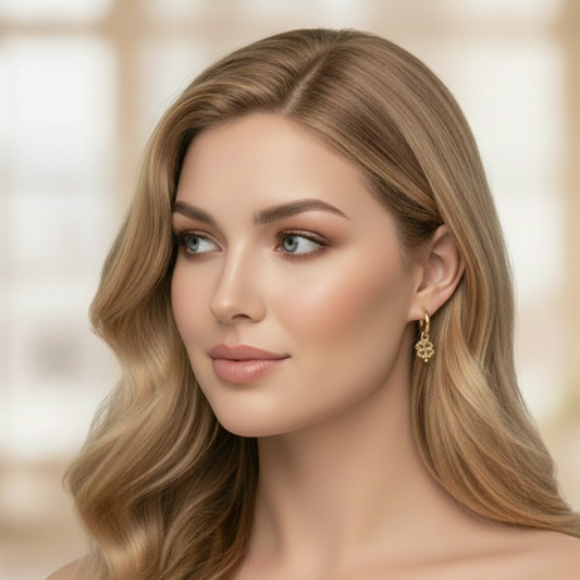 Lucky Heart Earrings Gold