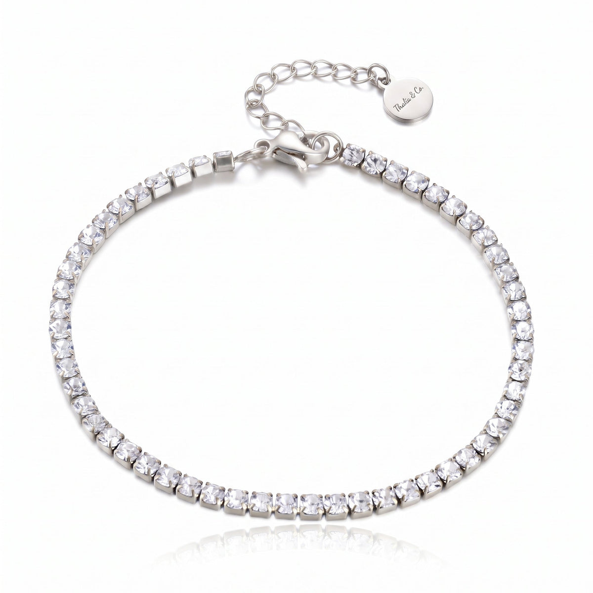 Crystal Core Bracelet Silver