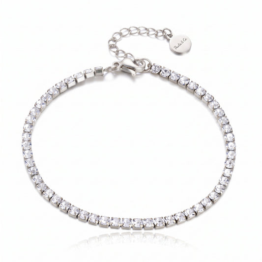 Crystal Core Bracelet Silver