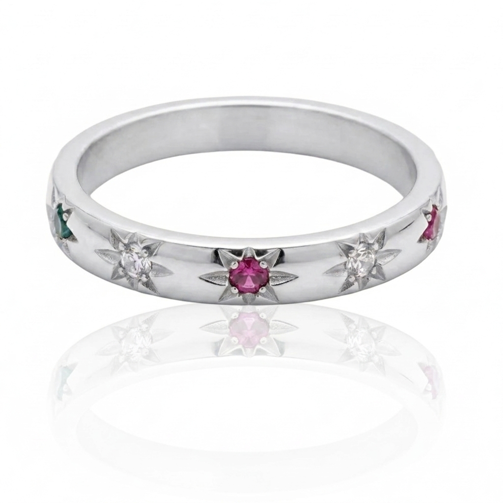 Born to Shine Ring Silver