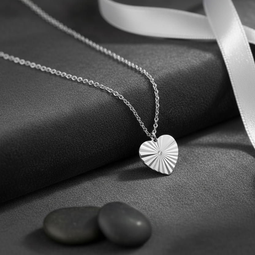 Collier Cœur Invincible Argent