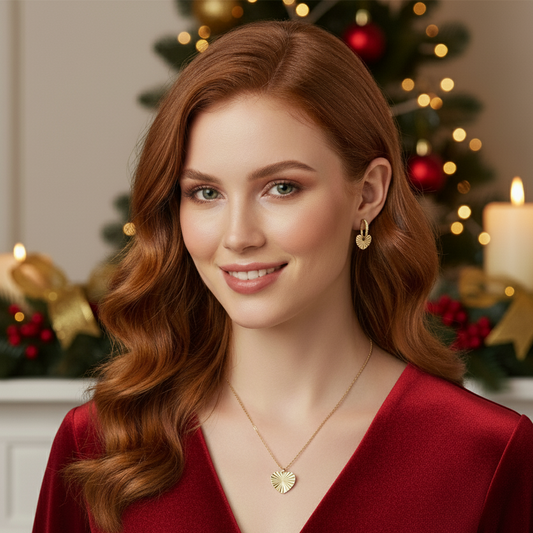 Sacred Heart Holiday Set Gold