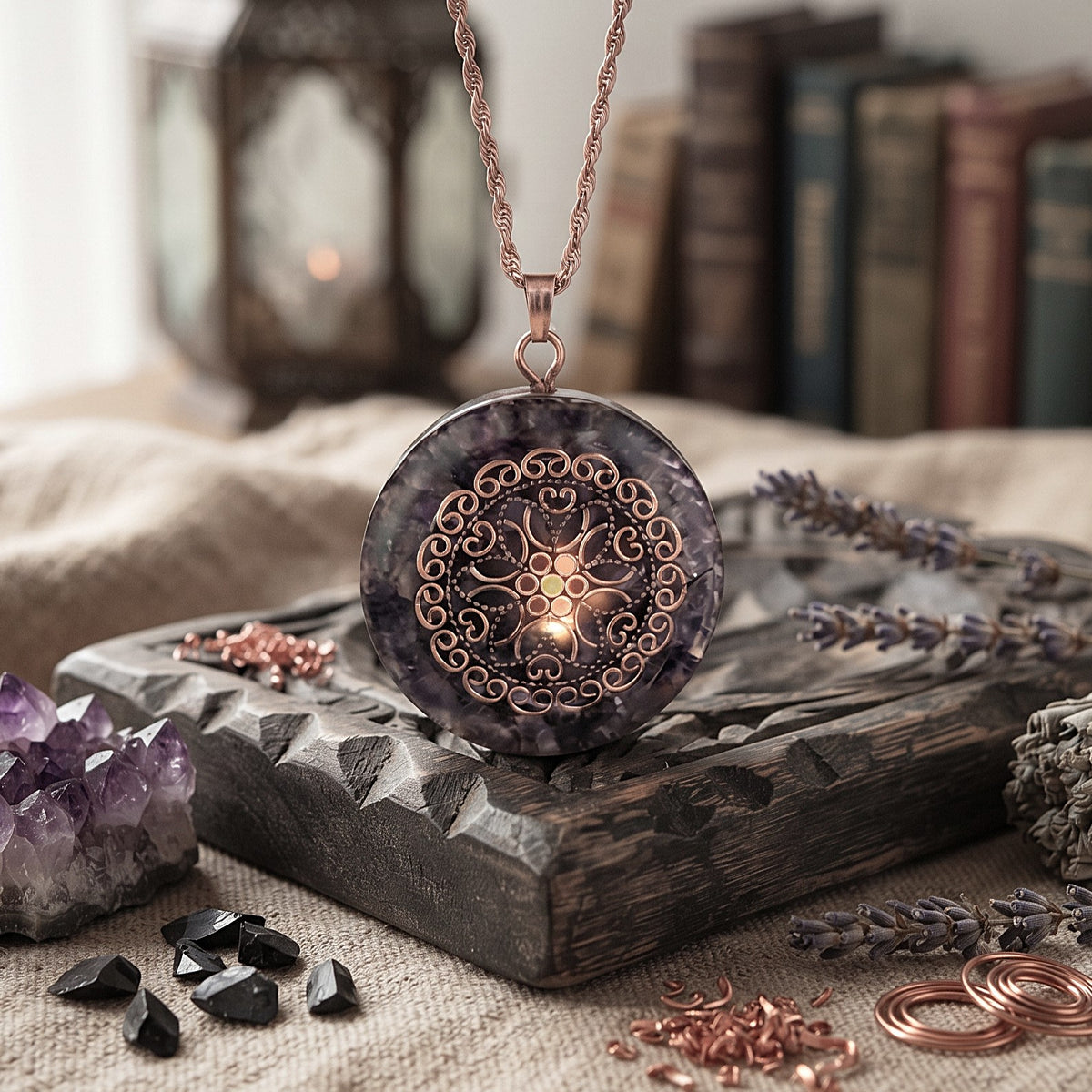 Mandala Heart of Light Orgonite