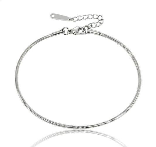 Sun-kissed Glow Anklet Silver