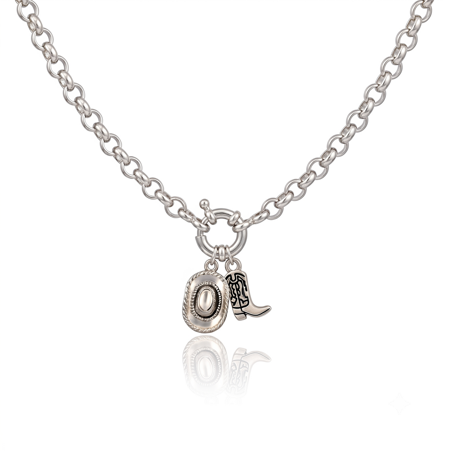 Collier Courageuse et Libre Argent