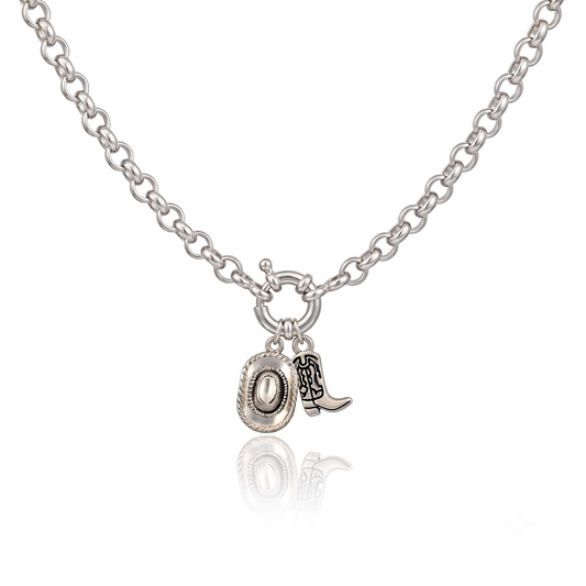 Collier Courageuse et Libre Argent