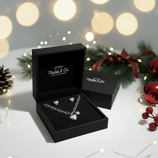 Celestial Heart Holiday Set Silver