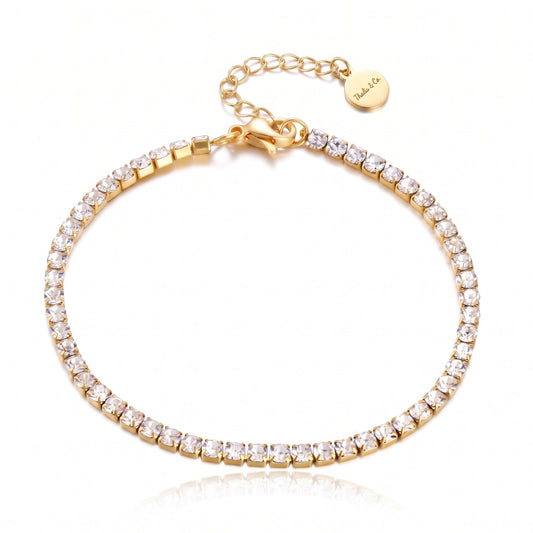 Crystal Core Bracelet Gold