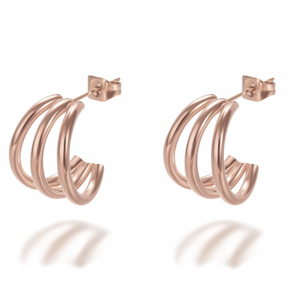 Pure Harmony Earrings Rose Gold