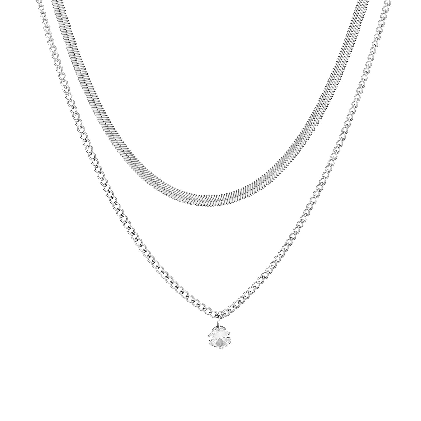 Simply Me Necklace Silver
