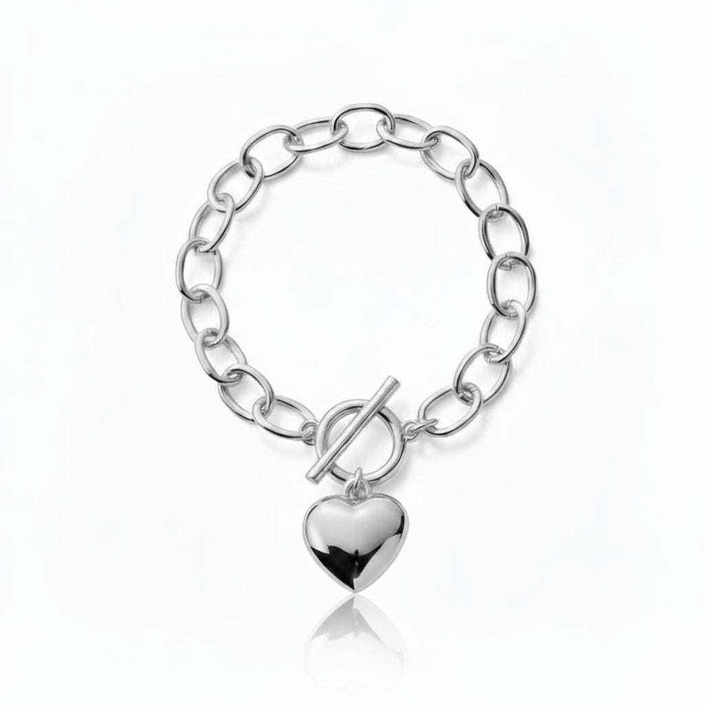 Divine Heart Bracelet Silver