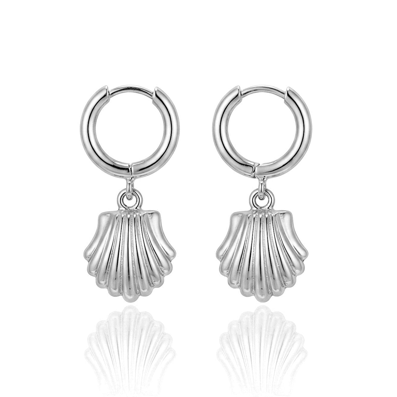 Inner Pearl Earrings Silver