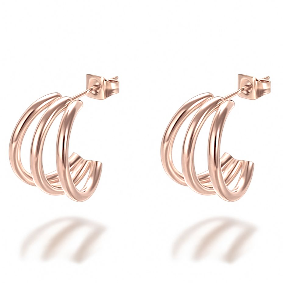 Pure Harmony Earrings Rose Gold