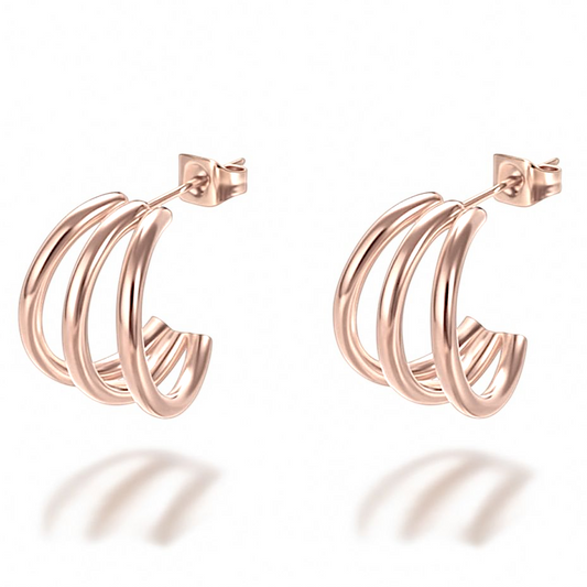 Pure Harmony Earrings Rose Gold