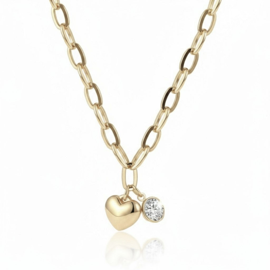 Heart Of Light Necklace Gold