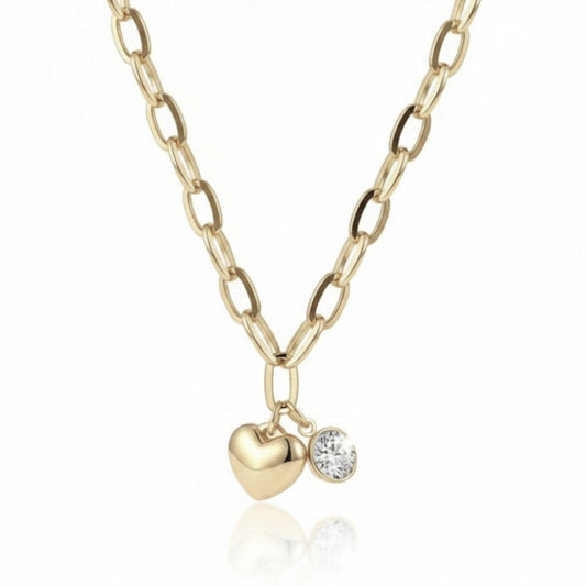 Heart Of Light Necklace Gold