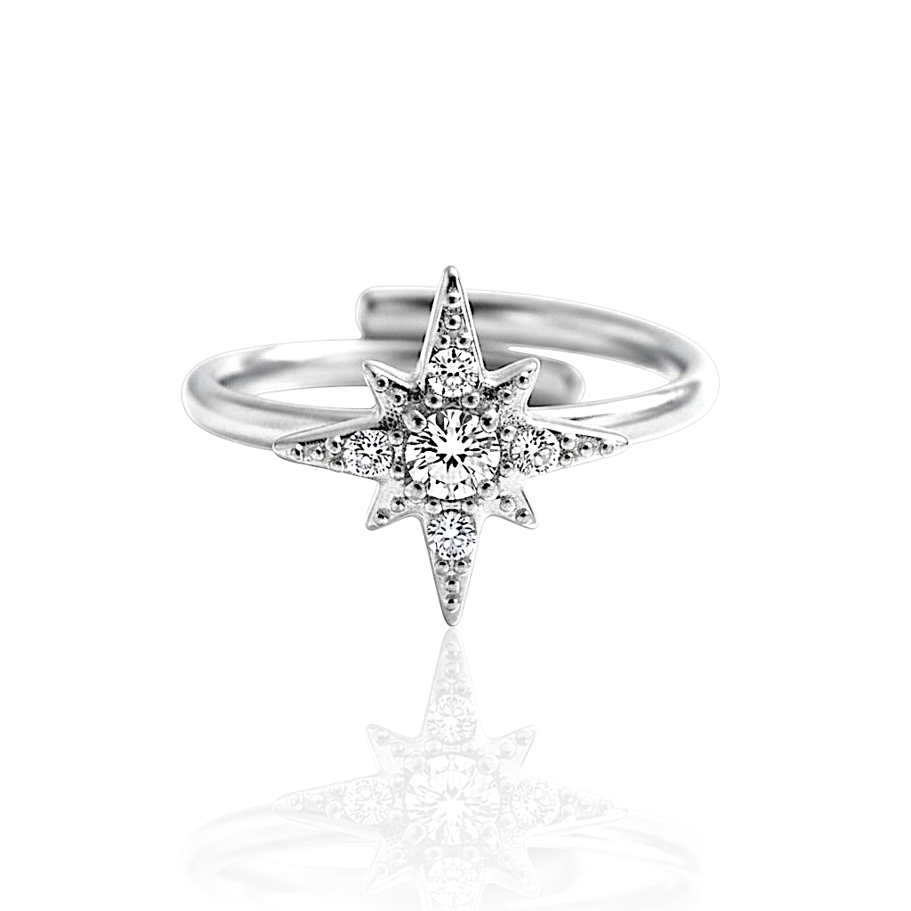 Shining Star Ring Silver