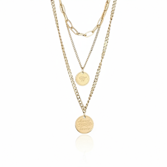 Ode to Life Necklace Gold