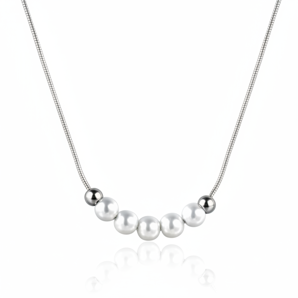 Collier Perle Rare Argent