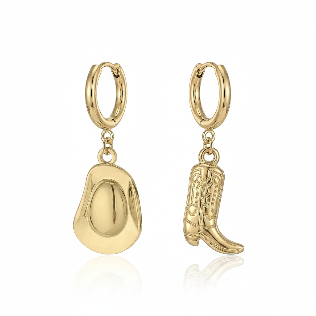 Rooted & Free Earrings Gold
