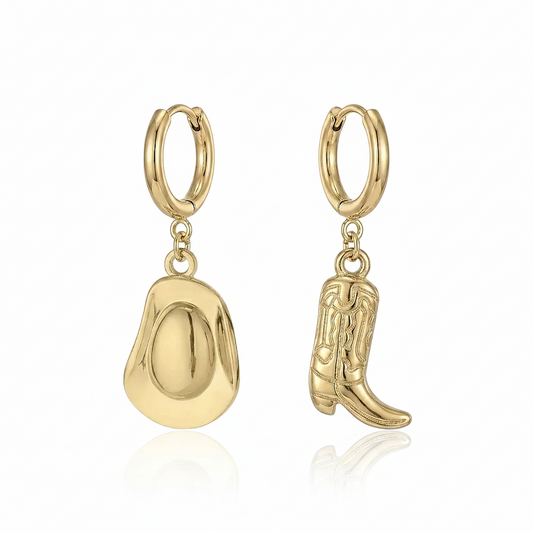 Boucles d’oreilles Ancrée et Libre Or