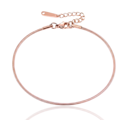 Sun-kissed Glow Anklet Rose Gold