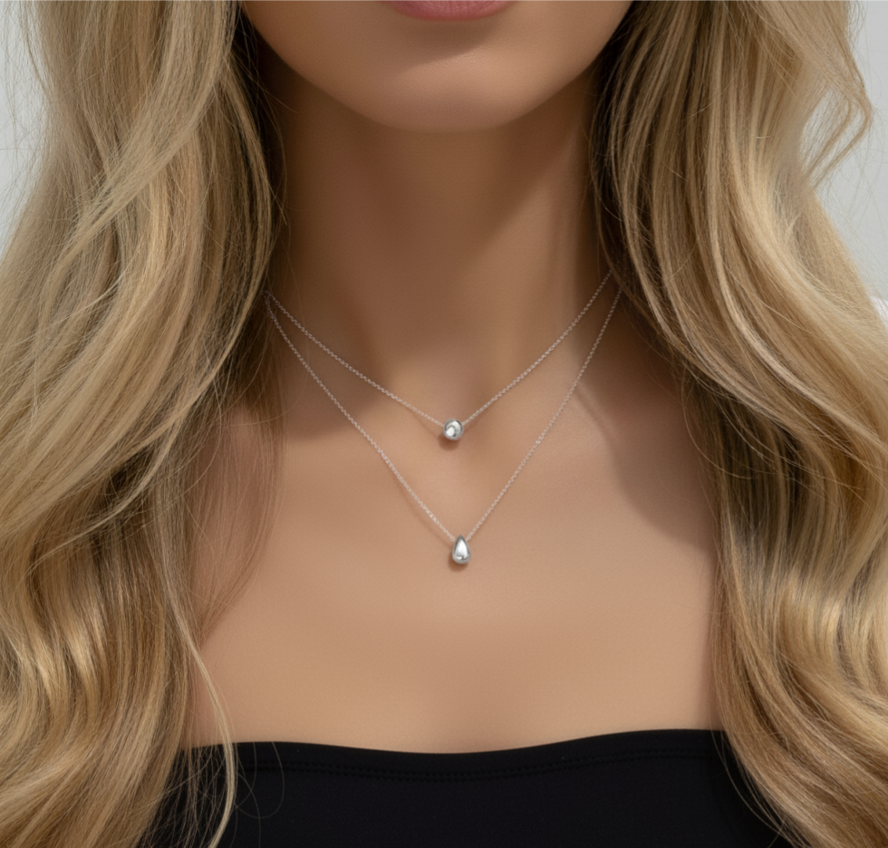 Tears of Joy Necklace Silver