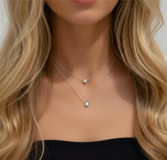 Tears of Joy Necklace Silver