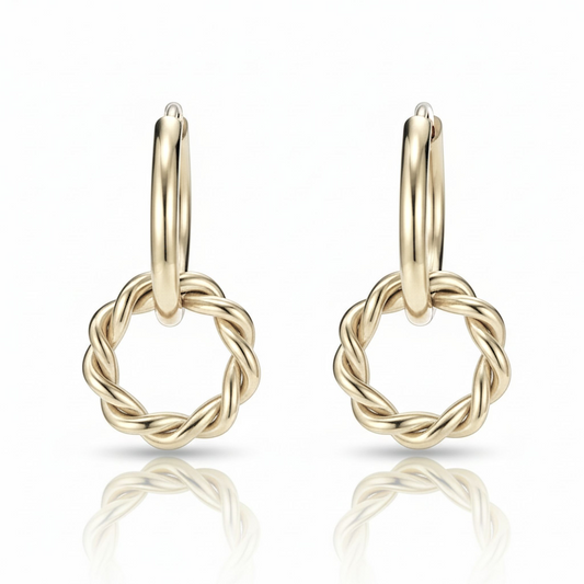 Sacred Knot Earrings Gold
