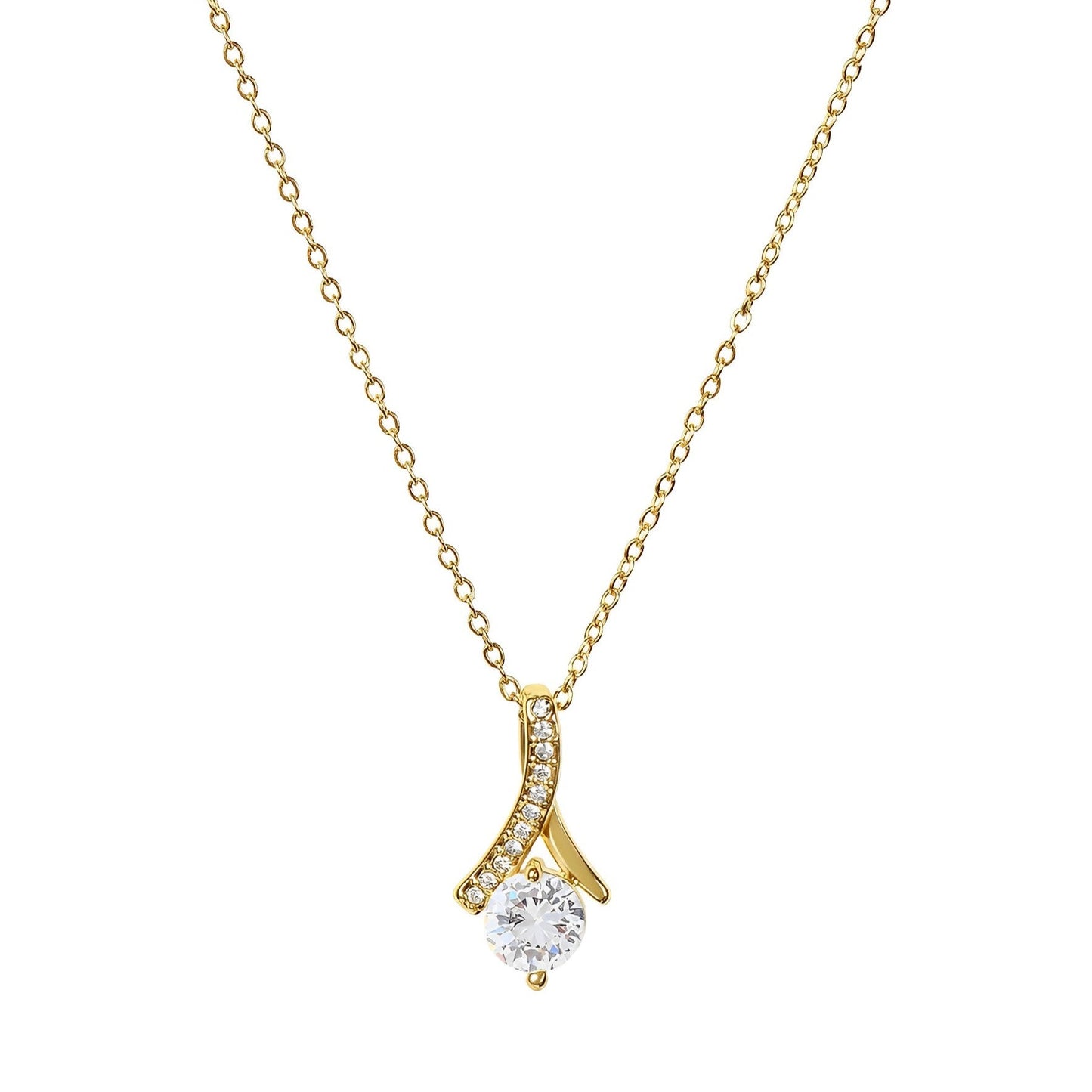 Bella Beauty Necklace 18K Yellow Gold Finish
